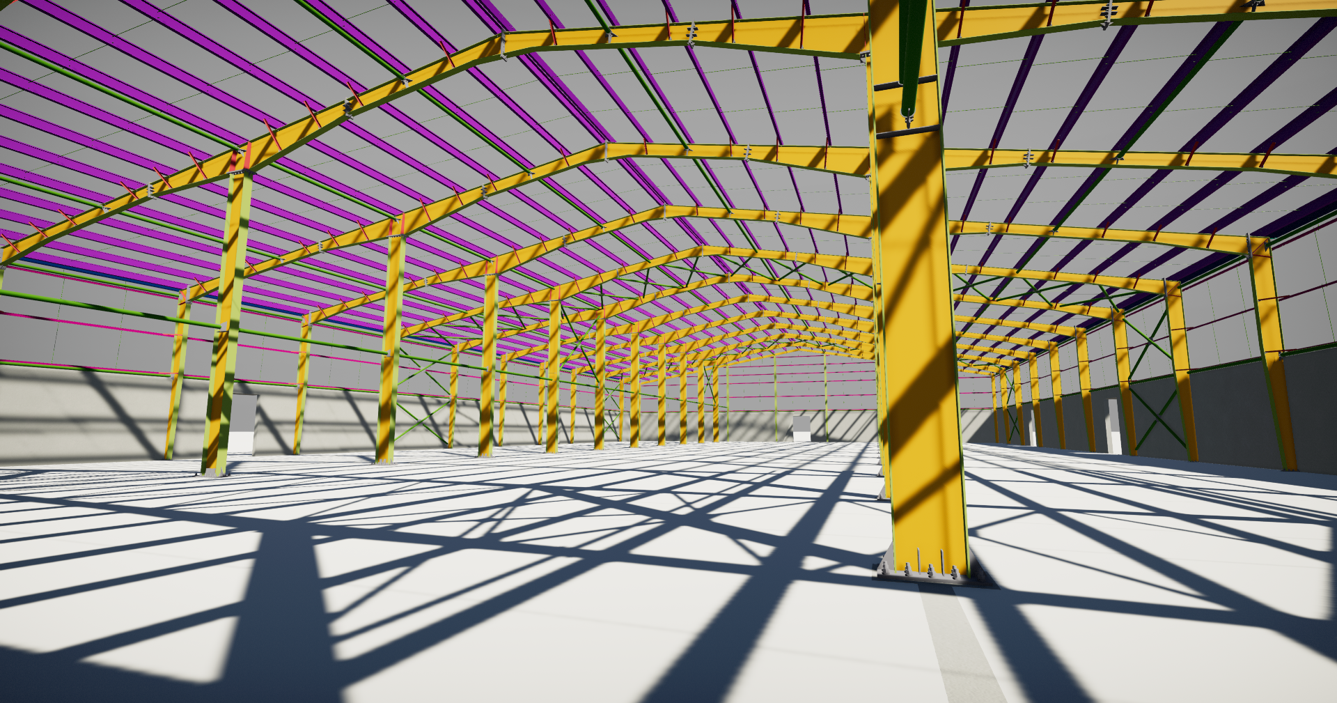 Pre-Engineered Building (PEB) Technical Preview Diagram